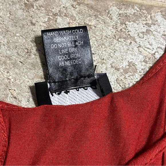 Wet Seal But Burnt Orange Fringe Tank Top Women’s Size Small - Picture 5 of 9